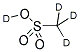 METHANESULFONIC ACID (D4) 结构式