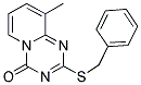 2-(Benzylsulfanyl)-9-methyl-4H-pyrido[1,2-a][1,3,5]triazin-4-one 结构式