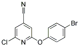 2-(4-BROMOPHENOXY)-6-CHLOROISONICOTINONITRILE 结构式
