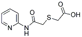 2-[(2-OXO-2-(2-PYRIDYLAMINO)ETHYL)THIO]ACETIC ACID 结构式