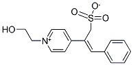 2-[1-(2-HYDROXYETHYL)PYRIDINIUM-4-YL]-3-PHENYLPROP-2-ENE-1-SULFONATE 结构式