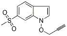 6-(METHYLSULPHONYL)-1-(PROPYN-3-YLOXY)INDOLE 结构式