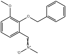 ([2-(BENZYLOXY)-3-METHOXYPHENYL]METHYLENE)(METHYL)AMMONIUMOLATE 结构式