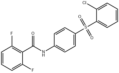 N-(4-[(2-CHLOROPHENYL)SULFONYL]PHENYL)-2,6-DIFLUOROBENZENECARBOXAMIDE 结构式