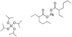 乙基己酸异丙醇锆铅络合物, 10% W/V IN HEXANE, 99% (METALS B 结构式