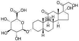 3-ALPHA,17-ALPHA,21-TRIHYDROXY-5-BETA-PREGNANE-11,20-DIONE 3-BETA-D-GLUCURONIDE 结构式