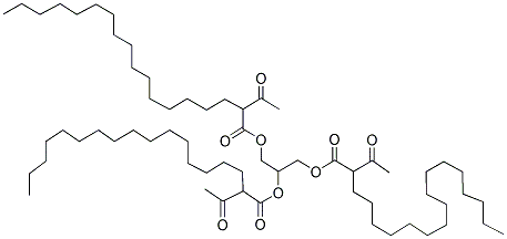 GLYCERYL TRIACETYLSTEARATE 结构式