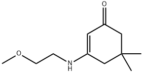 3-((2-METHOXYETHYL)AMINO)-5,5-DIMETHYLCYCLOHEX-2-EN-1-ONE 结构式