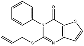 2-(ALLYLSULFANYL)-3-PHENYLTHIENO[3,2-D]PYRIMIDIN-4(3H)-ONE 结构式