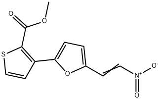 METHYL 3-[5-(2-NITROVINYL)-2-FURYL]-2-THIOPHENECARBOXYLATE 结构式