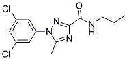 1-(3,5-DICHLOROPHENYL)-5-METHYL-N-PROPYL-1H-1,2,4-TRIAZOLE-3-CARBOXAMIDE 结构式