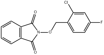 2-[(2-CHLORO-4-FLUOROBENZYL)OXY]-1H-ISOINDOLE-1,3(2H)-DIONE 结构式