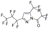 1-TRIFLUOROACETYL-3-(HEPTAFLUOROPROPYL)-5-TRIFLUOROMETHYLPYRAZOLE 结构式