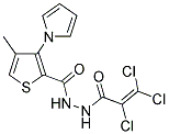 N'2-(2,3,3-TRICHLOROACRYLOYL)-4-METHYL-3-(1H-PYRROL-1-YL)THIOPHENE-2-CARBOHYDRAZIDE 结构式