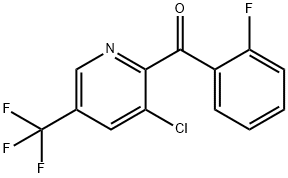 [3-Chloro-5-(trifluoromethyl)-2-pyridinyl](2-fluorophenyl)methanone 结构式
