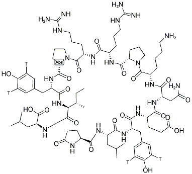 NEUROTENSIN, [3,11-TYROSYL-3,5-3H(N)]- 结构式