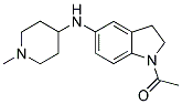 1-ACETYL-2,3-DIHYDRO-N-(1-METHYLPIPERIDIN-4-YL)-(1H)-INDOL-5-AMINE 结构式