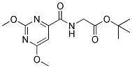 2-[[(2,6-DIMETHOXYPYRIMIDIN-4-YL)CARBONYL]AMINO]ACETIC ACID, TERT-BUTYL ESTER 结构式