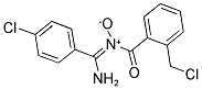 [AMINO(4-CHLOROPHENYL)METHYLIDENE][2-(CHLOROMETHYL)BENZOYL]AMMONIUMOLATE 结构式