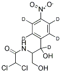 D-苏-2,2-二氯-N-[Β-羟基-Α-(羟甲基)-Β-(4-硝基苯基-2,3,5,6-D4)乙基-Β-D]乙酰胺 结构式