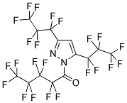 1-NONAFLUOROPENTANOYL-3,5-BIS(HEPTAFLUORO-1-PROPYL)PYRAZOLE 结构式