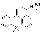 3-(10,10-DIMETHYL-9(10H)-ANTHRACENYLIDIENE)-N,N-DIMETHYL-1-PROPANAMINE HYDROCHLORIDE 结构式