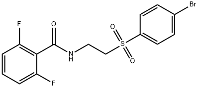 N-(2-[(4-BROMOPHENYL)SULFONYL]ETHYL)-2,6-DIFLUOROBENZENECARBOXAMIDE 结构式