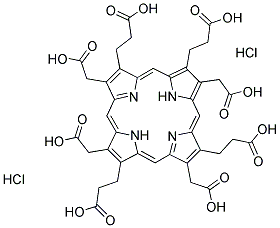 卟啉 III 二盐酸盐 结构式