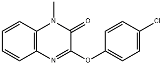 3-(4-CHLOROPHENOXY)-1-METHYL-2(1H)-QUINOXALINONE 结构式