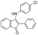 3-((4-CHLOROPHENYL)AMINO)-2-PHENYLINDEN-1-ONE 结构式