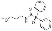 N-(3-METHOXYPROPYL)(OXO)DIPHENYLPHOSPHORANECARBOTHIOAMIDE 结构式