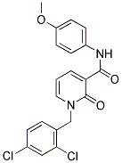 1-(2,4-DICHLOROBENZYL)-N-(4-METHOXYPHENYL)-2-OXO-1,2-DIHYDRO-3-PYRIDINECARBOXAMIDE 结构式