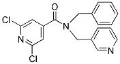 N4-BENZYL-N4-(3-PYRIDYLMETHYL)-2,6-DICHLOROISONICOTINAMIDE 结构式