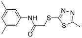 N-(3,5-DIMETHYLPHENYL)-2-[(5-METHYL-1,3,4-THIADIAZOL-2-YL)SULFANYL]ACETAMIDE 结构式