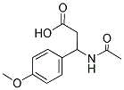 3-(ACETYLAMINO)-3-(4-METHOXYPHENYL)PROPANOIC ACID 结构式