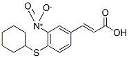 3-[4-(Cyclohexylthio)-3-nitrophenyl]acrylic acid 结构式