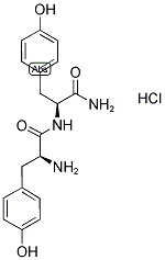 H-TYR-TYR-NH2 · HCL 结构式
