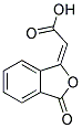 (2E)-(3-OXO-2-BENZOFURAN-1(3H)-YLIDENE)ACETIC ACID 结构式