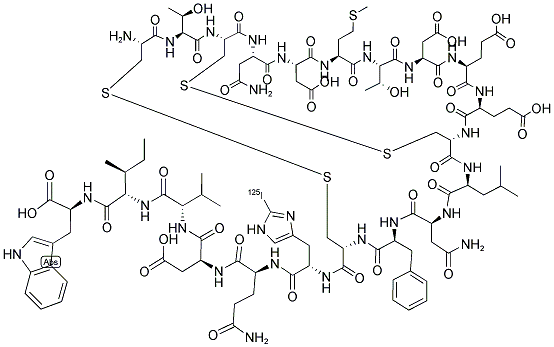 SARAFATOXIN S6C, [125I-HIS] 结构式