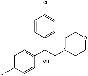 1,1-BIS(4-CHLOROPHENYL)-2-MORPHOLINO-1-ETHANOL 结构式