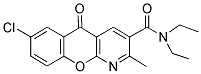 7-CHLORO-N,N-DIETHYL-2-METHYL-5-OXO-5H-CHROMENO[2,3-B]PYRIDINE-3-CARBOXAMIDE 结构式