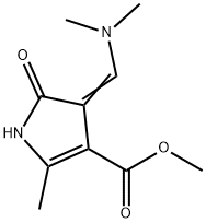 METHYL 4-[(DIMETHYLAMINO)METHYLENE]-2-METHYL-5-OXO-4,5-DIHYDRO-1H-PYRROLE-3-CARBOXYLATE 结构式