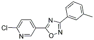 2-CHLORO-5-[3-(3-METHYLPHENYL)-1,2,4-OXADIAZOL-5-YL]PYRIDINE 结构式