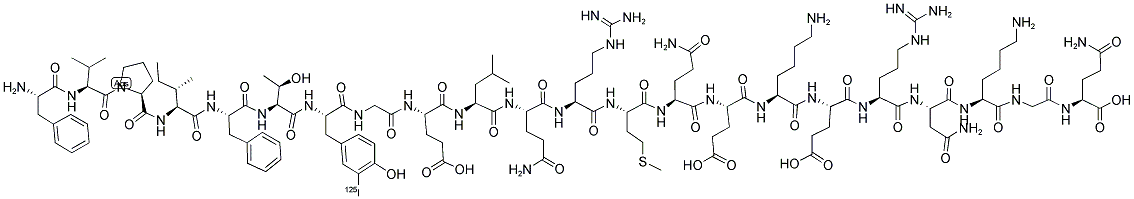 ([125I]-Tyr)-motilin (human, porcine) 结构式