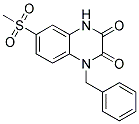 1-BENZYL-6-(METHYLSULPHONYL)-2,3(1H,4H)-QUINOXALINEDIONE 结构式