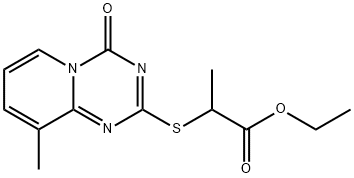 ETHYL 2-[(9-METHYL-4-OXO-4H-PYRIDO[1,2-A][1,3,5]TRIAZIN-2-YL)SULFANYL]PROPANOATE 结构式