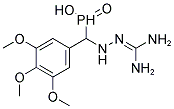 [2-(DIAMINOMETHYLIDENE)HYDRAZINO](3,4,5-TRIMETHOXYPHENYL)METHYLPHOSPHINIC ACID 结构式