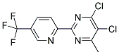 4,5-DICHLORO-6-METHYL-2-[5-(TRIFLUOROMETHYL)-2-PYRIDYL]PYRIMIDINE 结构式