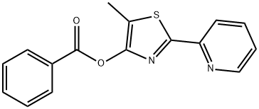 5-METHYL-2-(2-PYRIDINYL)-1,3-THIAZOL-4-YL BENZENECARBOXYLATE 结构式