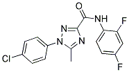 1-(4-CHLOROPHENYL)-N-(2,4-DIFLUOROPHENYL)-5-METHYL-1H-1,2,4-TRIAZOLE-3-CARBOXAMIDE 结构式